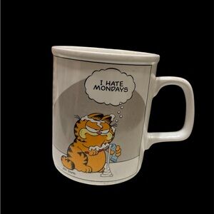 Vintage Garfield White Mug - I Hate Mondays